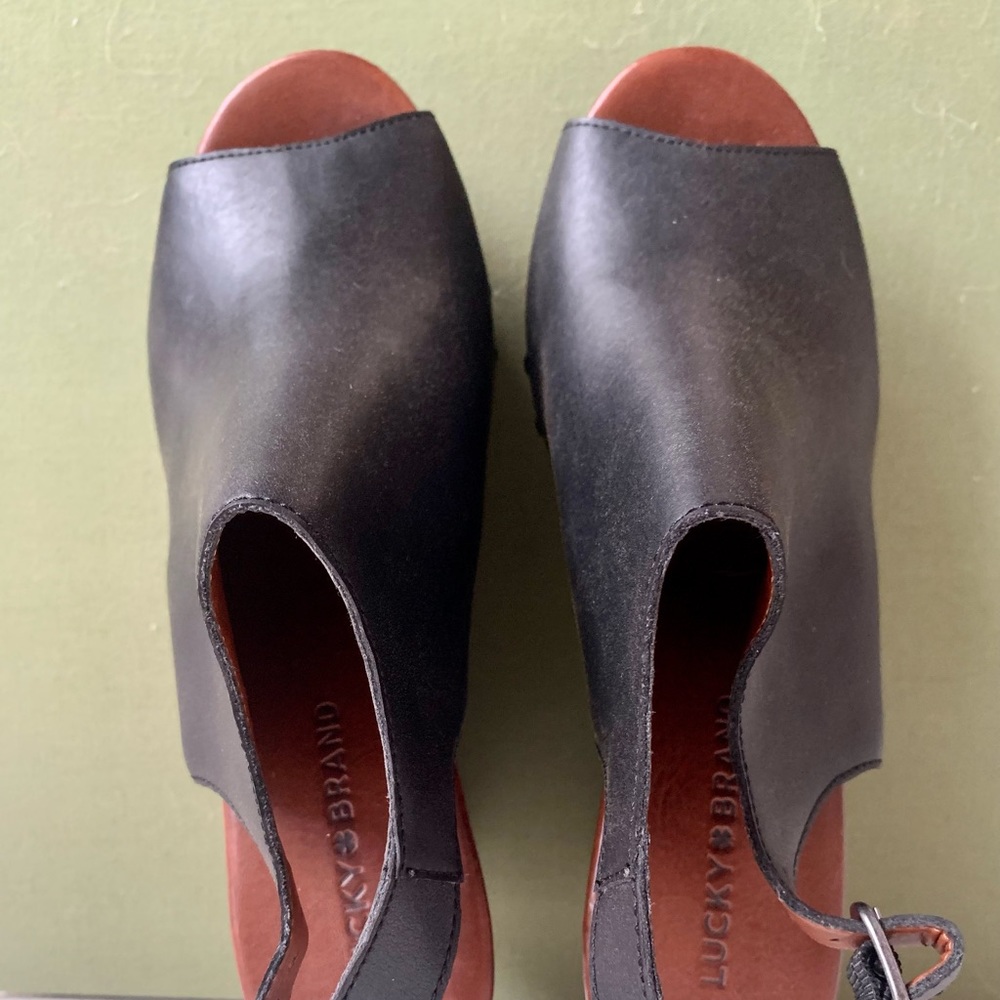 Lucky Brand Open-Toe Wedges - Picture 5 of 7
